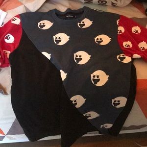 Pink dolphin ghost retro tee